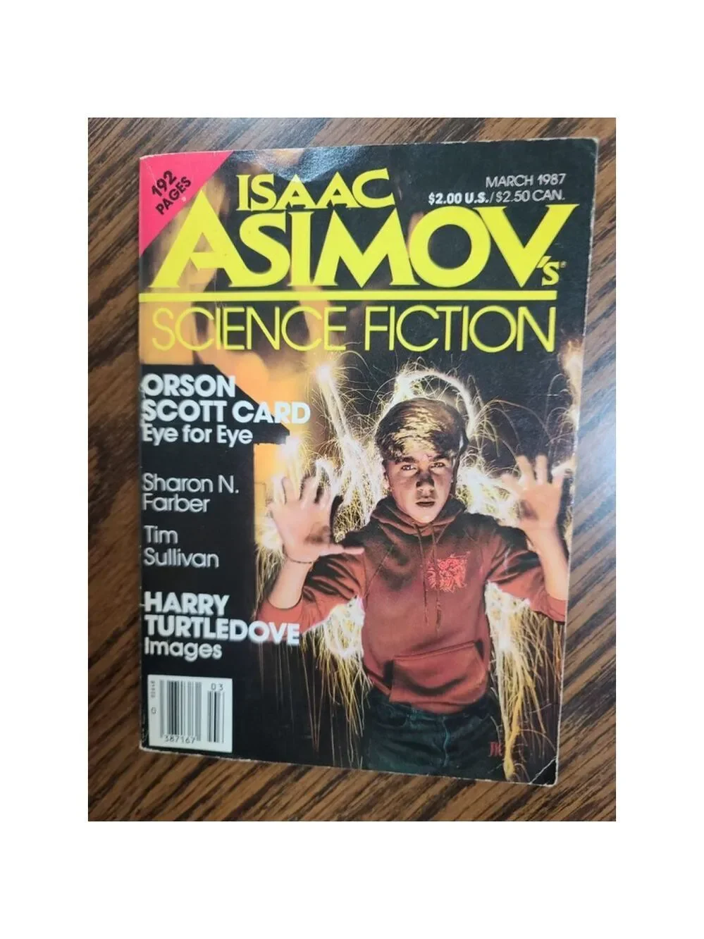 Isaac Asimov March 1987 Sci-Fi Magazine Vintage